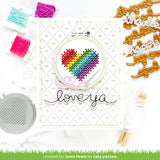 LAWN FAWN: Backdrop Quilted Heart | Portrait | Lawn Cuts Die