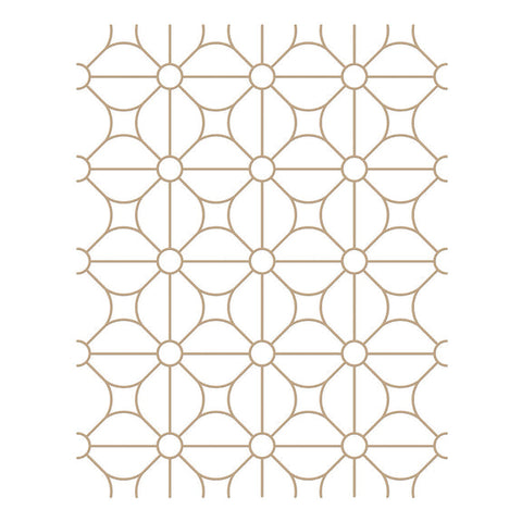 SPELLBINDERS:  Geometric Flower Background | Hot Foil Plate