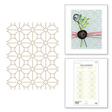 SPELLBINDERS:  Geometric Flower Background | Hot Foil Plate