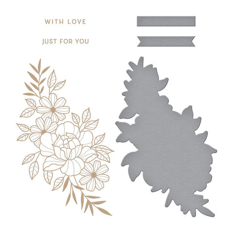 SPELLBINDERS:  Glimmering Just For You | Hot Foil Plate & Die