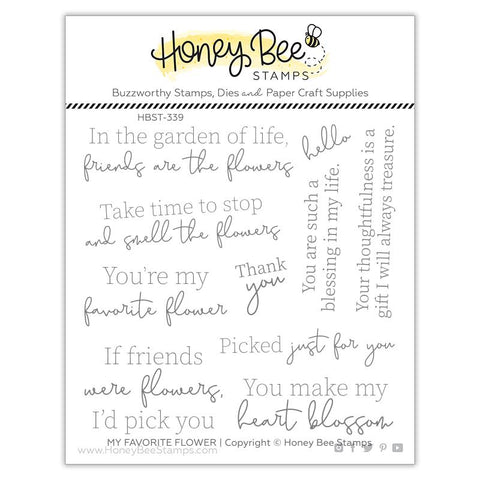 HONEY BEE STAMPS: My Favorite Flower | Stamp