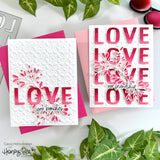 HONEY BEE STAMPS: Love A2 Cover Plate | Honey Cuts