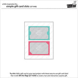 LAWN FAWN: Simple Gift Card Slots Lawn Cuts Die