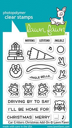 LAWN FAWN: Car Critters Christmas Add-on.