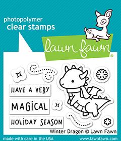 LAWN FAWN: Winter Dragon.