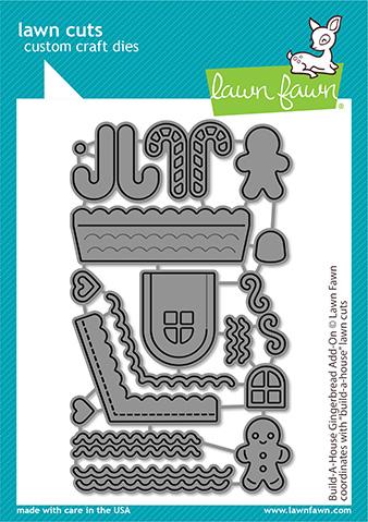 LAWN FAWN: Build a House Gingerbread Add-on | Lawn Cuts Die.