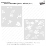 LAWN FAWN: Tropical Leaves Background | Layering Stencils