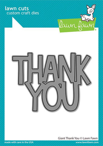 LAWN FAWN: Giant Thank You | Lawn Cuts Die