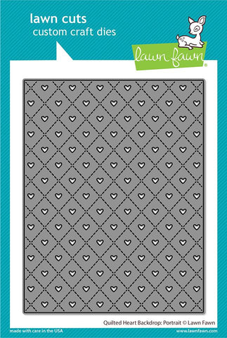 LAWN FAWN: Backdrop Quilted Heart | Portrait | Lawn Cuts Die