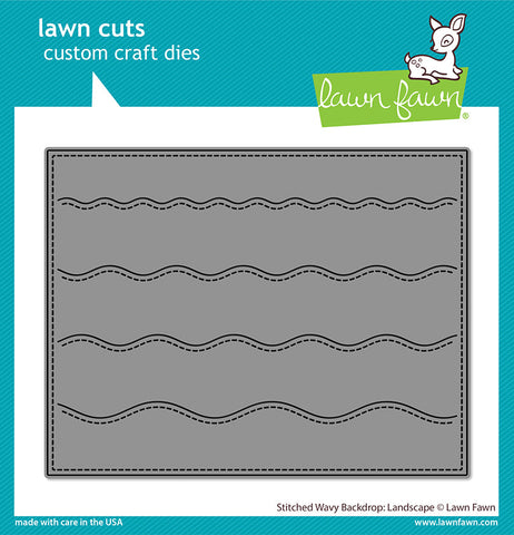 LAWN FAWN: Backdrop Stitched Wavy | Landscape | Lawn Cuts Die