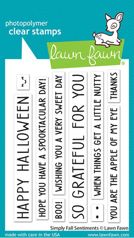 LAWN FAWN: Simply Fall Sentiments | Stamps