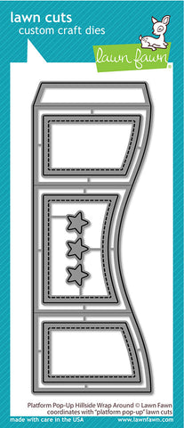 LAWN FAWN: Platform Pop-Up Hillside Wrap Around | Lawn Cuts Die