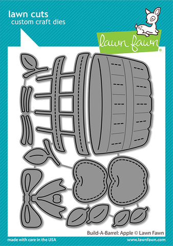 LAWN FAWN: Build-a-Barrel | Apple | Lawn Cuts Die