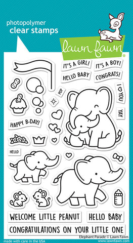LAWN FAWN: Elephant Parade | Stamp