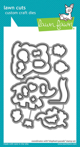 LAWN FAWN: Elephant Parade | Lawn Cuts Die