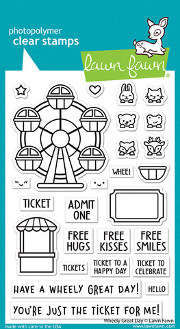 LAWN FAWN: Wheely Great Day | Stamp