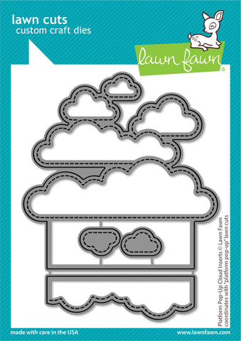LAWN FAWN: Platform Pop-Up Cloud Inserts | Lawn Cuts Die