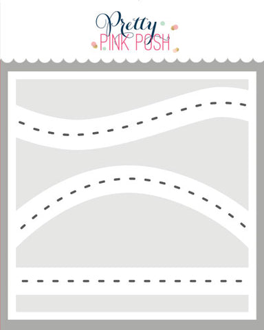PRETTY PINK POSH:  Roads | Layered Stencil 3PK
