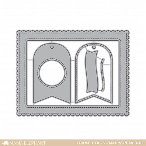 MAMA ELEPHANT: Framed Tags Madison Avenue Creative Cuts