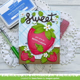 LAWN FAWN: Outside In Stitched Strawberry | Lawn Cuts Die
