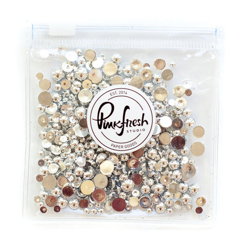 PINKFRESH STUDIO: Metallic Pearls | Silver