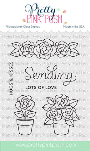 PRETTY PINK POSH:  Potted Roses | Stamp