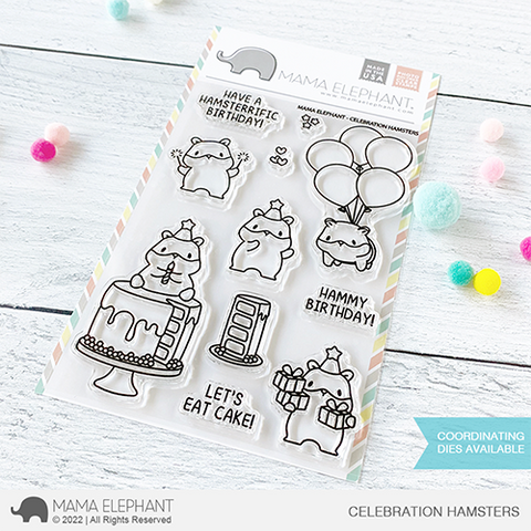 MAMA ELEPHANT: Celebration Hamsters | Stamp