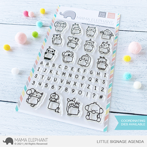 MAMA ELEPHANT: Little Signage Agenda | Stamp