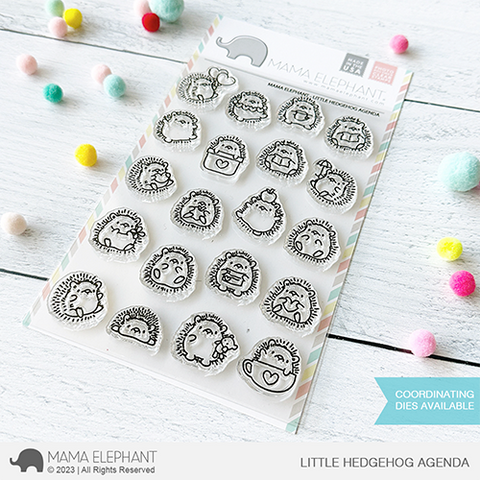 MAMA ELEPHANT: Little Hedgehog Agenda | Stamp