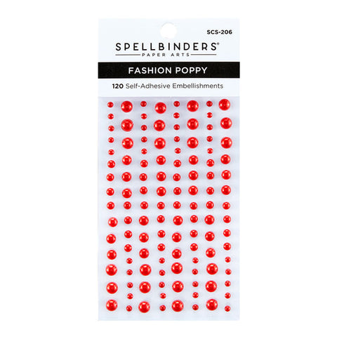 SPELLBINDERS:  Fashion Poppy | Pearl Dots