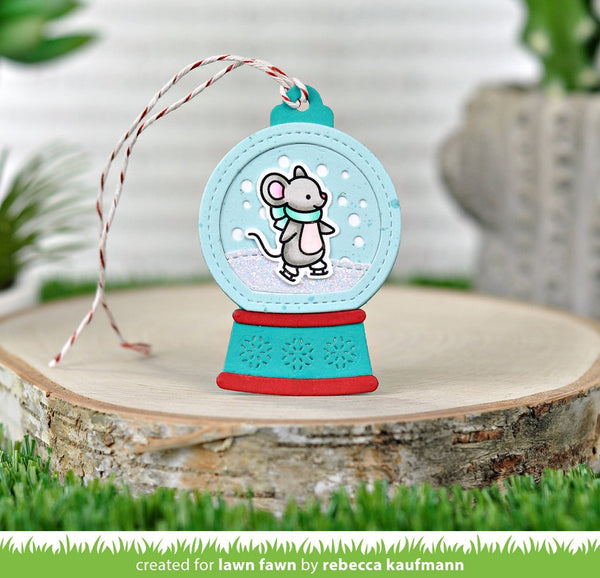 LAWN FAWN Snow Globe Gift Tag Lawn Cuts Die Doodlebugs
