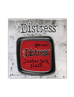 TIM HOLTZ: Distress Enamel Pin | Lumberjack Plaid