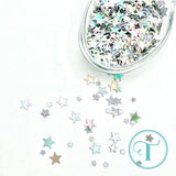 TRINITY STAMPS: Embellishment Mix | Oh My Stars Holographic Star Confetti