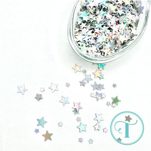 TRINITY STAMPS: Embellishment Mix | Oh My Stars Holographic Star Confetti