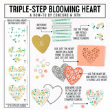 CONCORD & 9 th : Triple Step Blooming Heart | Die