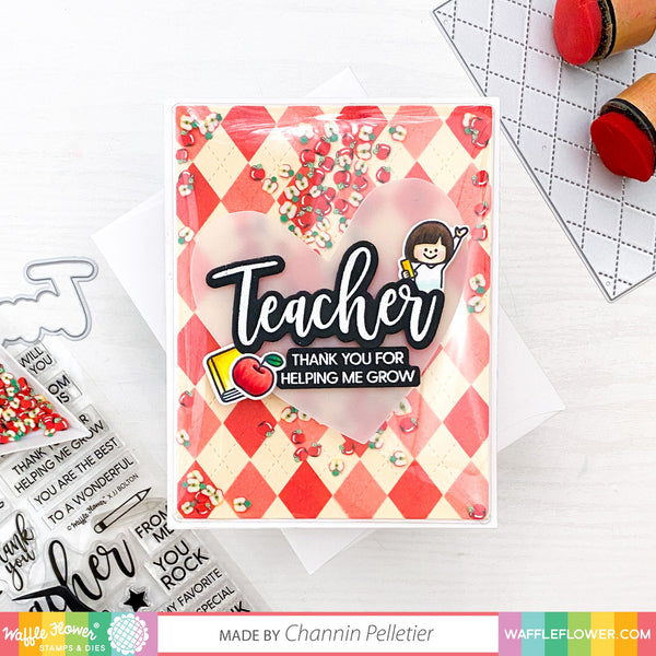 WAFFLE FLOWER Shaker Cover 4" x 5.25" 5PK Doodlebugs