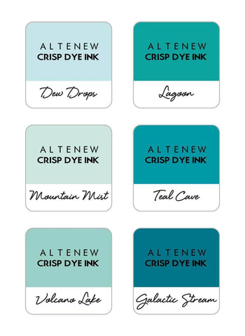 ALTENEW: Mini Dye Ink Cubes 6/pk | Cerulean Skies