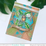 LAWN FAWN: Tropical Leaves Background | Layering Stencils