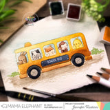 MAMA ELEPHANT: Little Agenda Bus | Stamp
