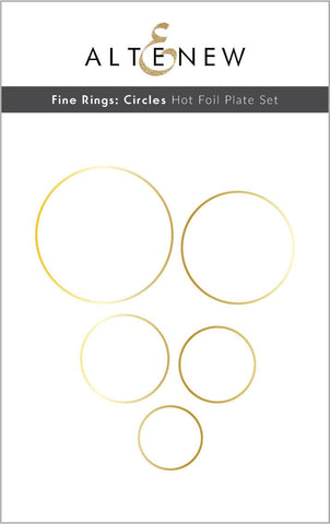 ALTENEW: Fine Rings: Circles | Hot Foil Plate (S)