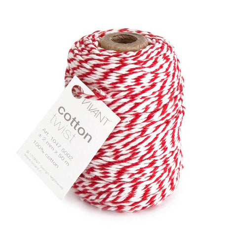 SPELLBINDERS:  Red and White | Cotton Twine