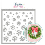 PRETTY PINK POSH: Cascading Snowflakes | Stencil