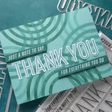 Kristina Werner | C9 :  Thank You Words | Stamp & Die Bundle