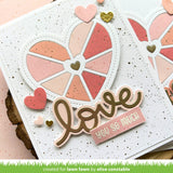 LAWN FAWN: Stitched Happy Heart Geo Frame Add-on | Lawn Cuts Die