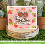 LAWN FAWN: Strawberry Fields Background | Layering Stencils