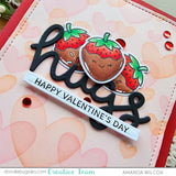 LAWN FAWN: Sweet Strawberry | Stamp, Coloring Stencil & Die Bundle