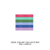 CONCORD & 9 TH: Ink Pad & Ink Cube Labels | 2026 Color Collection