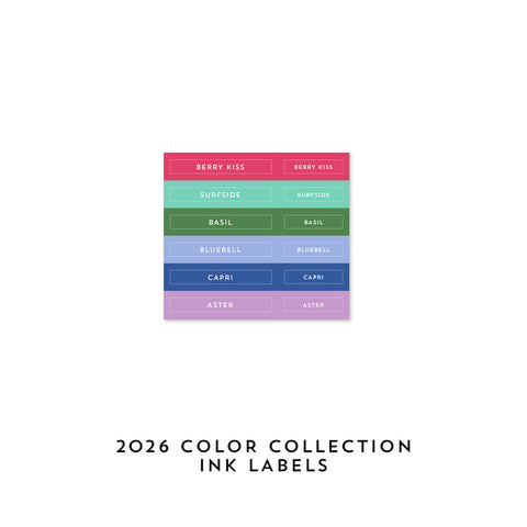 CONCORD & 9 TH: Ink Pad & Ink Cube Labels | 2026 Color Collection
