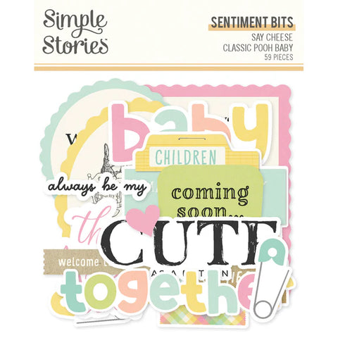 SIMPLE STORIES:  Sentiment Bits | Say Cheese | Classic Pooh Baby