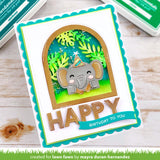 LAWN FAWN: Tiny Gift Box Elephant Add-on | Lawn Cuts Die